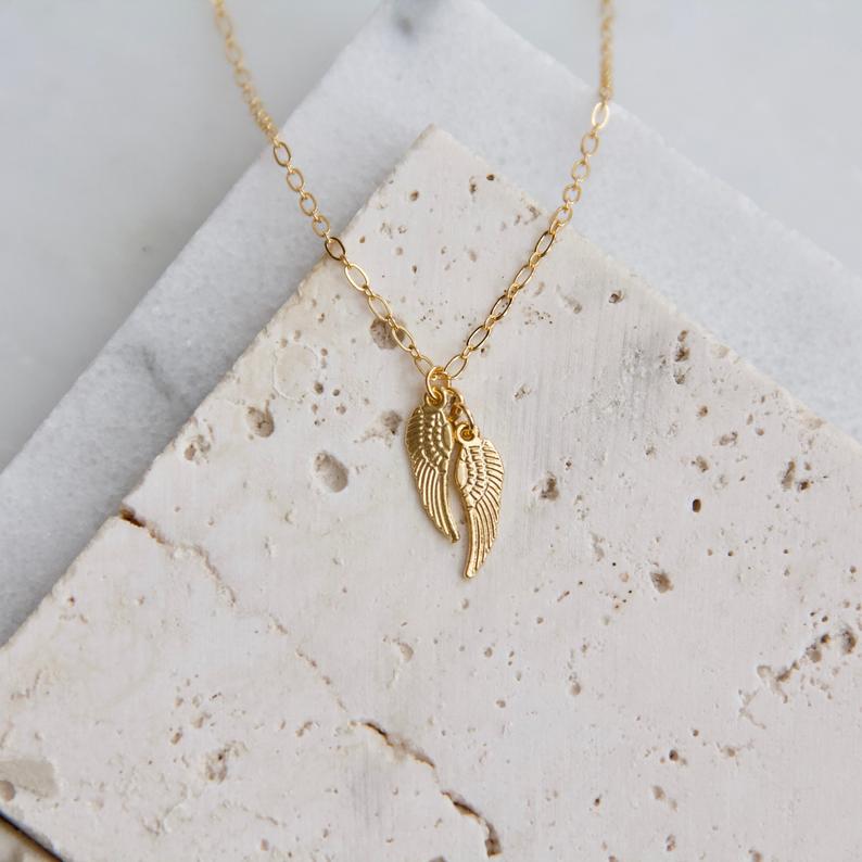 Angel Wing Necklace - Elle & Reese